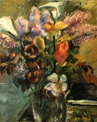 Tulipes, lilas et callas